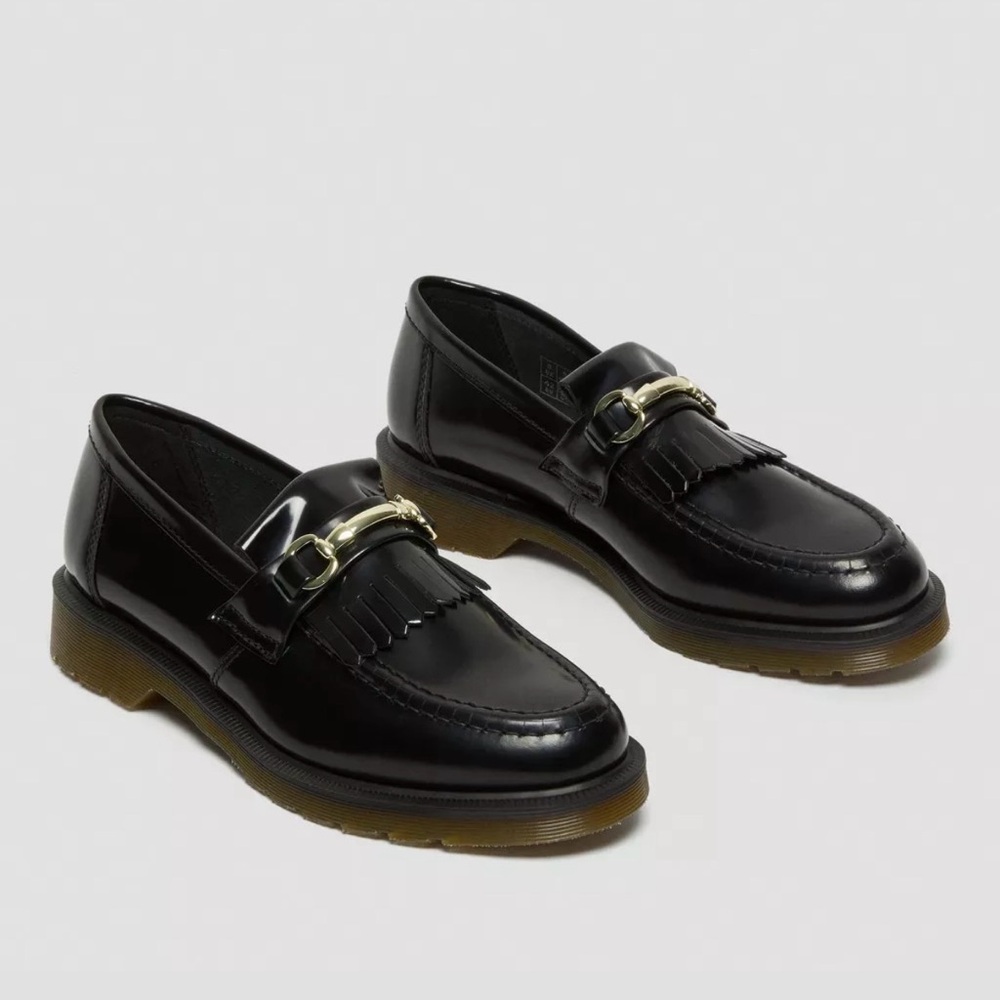 Dr. Martens Adrian Snaffle Smooth Leather Kiltie Loafers